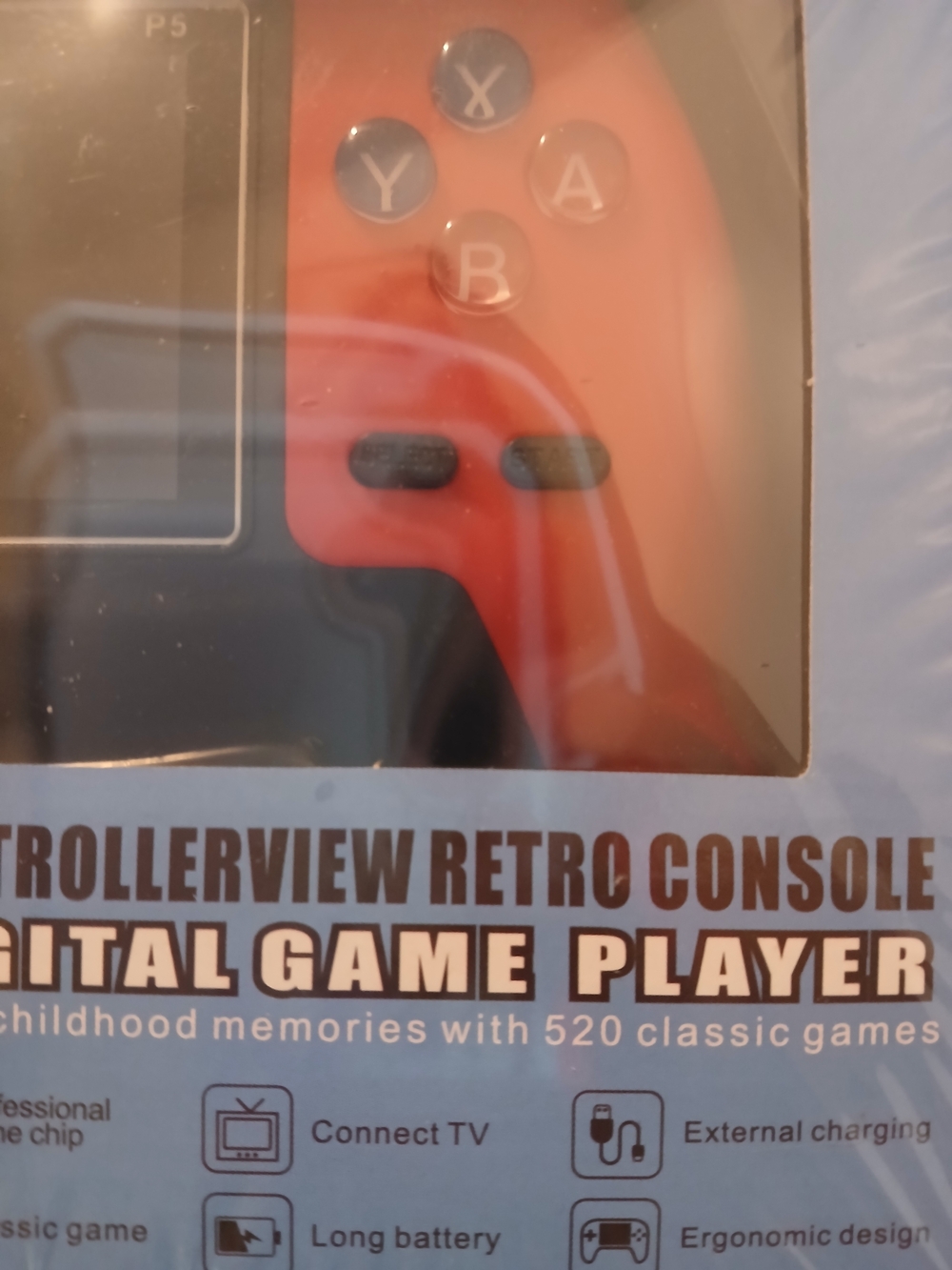Unbranded Red ControllerView Retro Handheld Console - 520 Classic Games - Picture 4 of 4